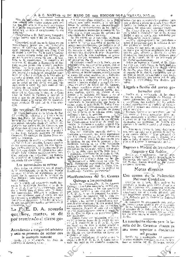 ABC MADRID 23-05-1933 página 21