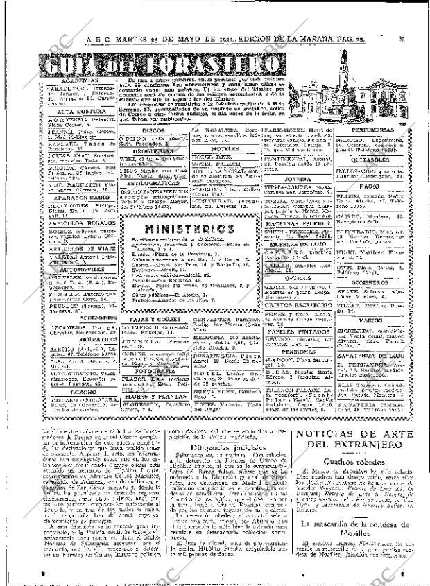 ABC MADRID 23-05-1933 página 32