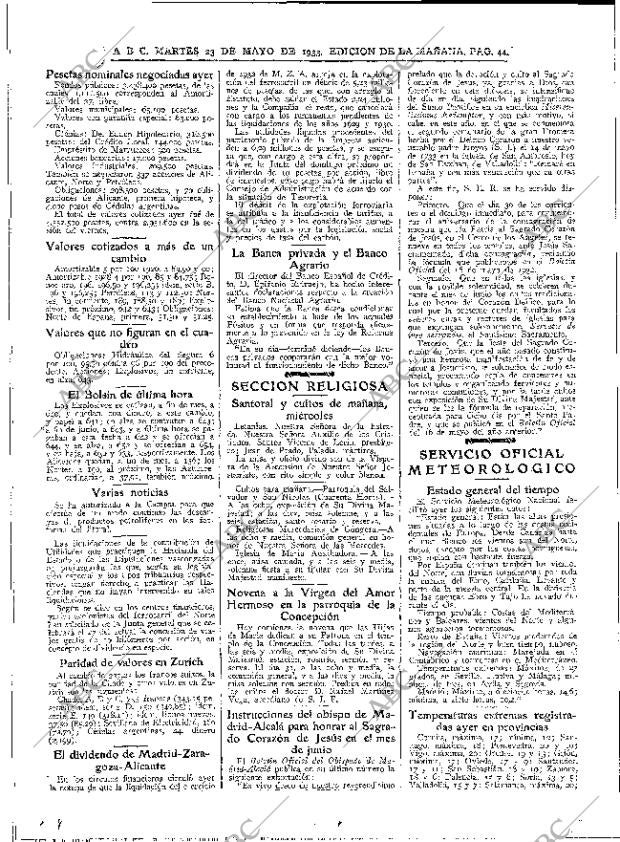 ABC MADRID 23-05-1933 página 44