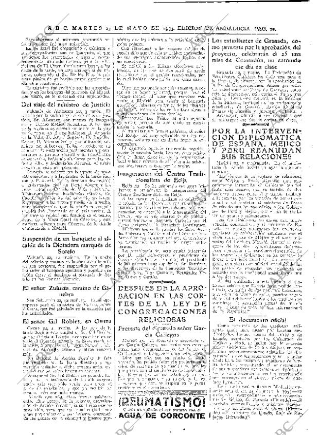 ABC SEVILLA 23-05-1933 página 16