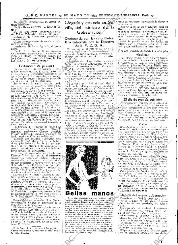 ABC SEVILLA 23-05-1933 página 23