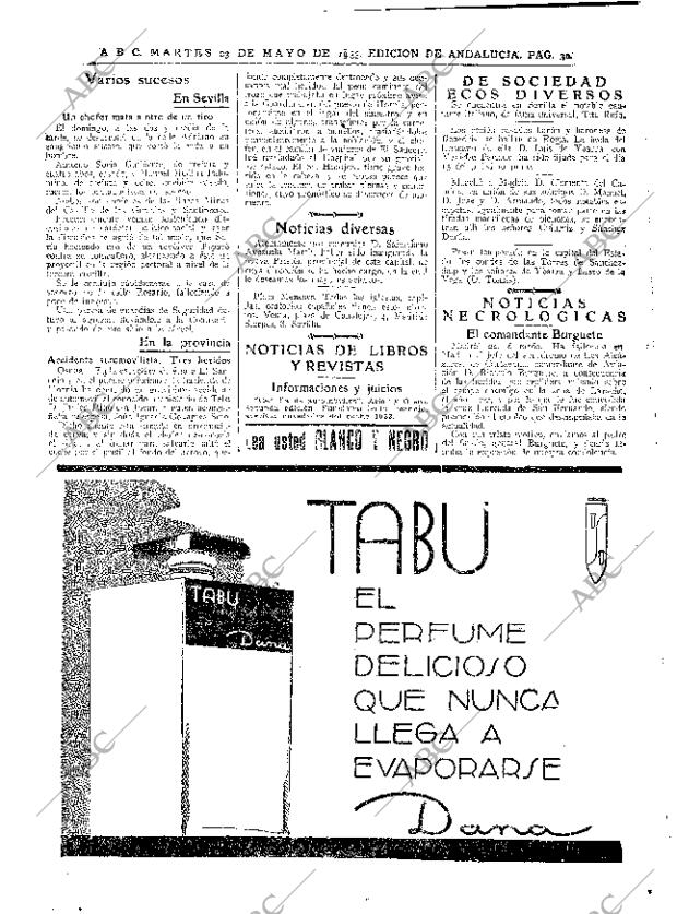 ABC SEVILLA 23-05-1933 página 30