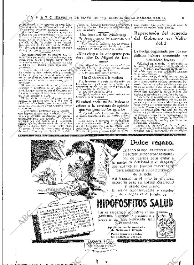 ABC MADRID 25-05-1933 página 22