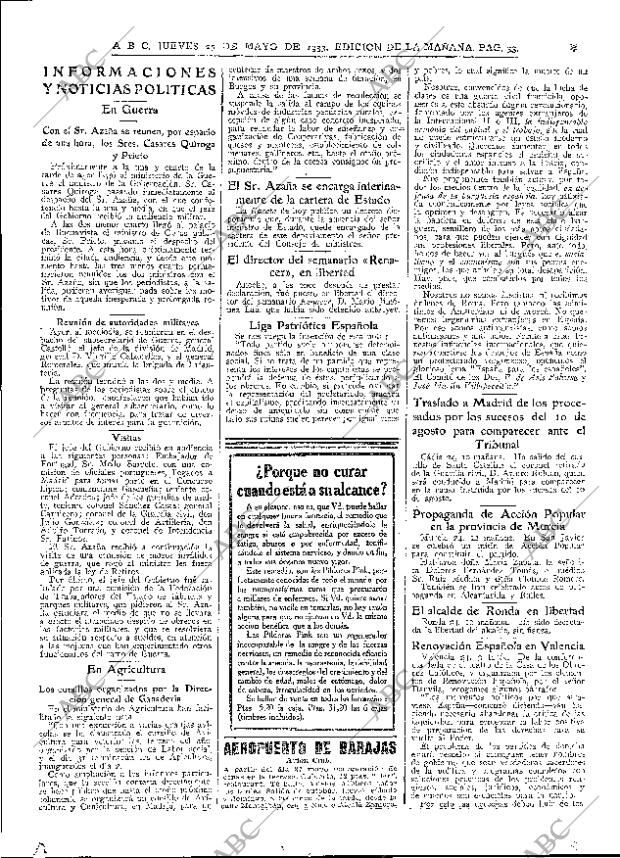 ABC MADRID 25-05-1933 página 33