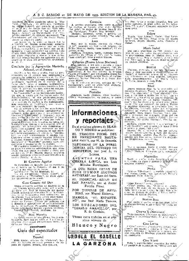 ABC MADRID 27-05-1933 página 43