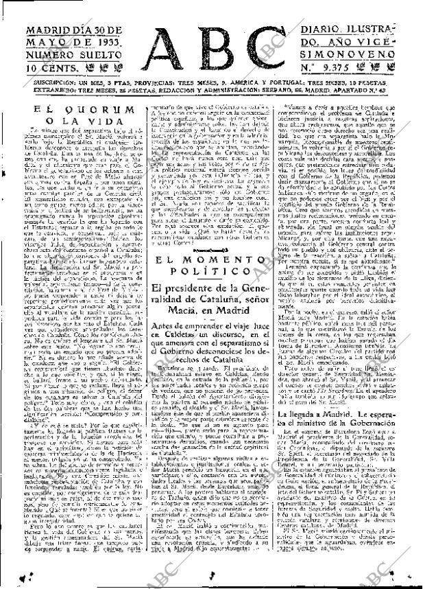 ABC MADRID 30-05-1933 página 15