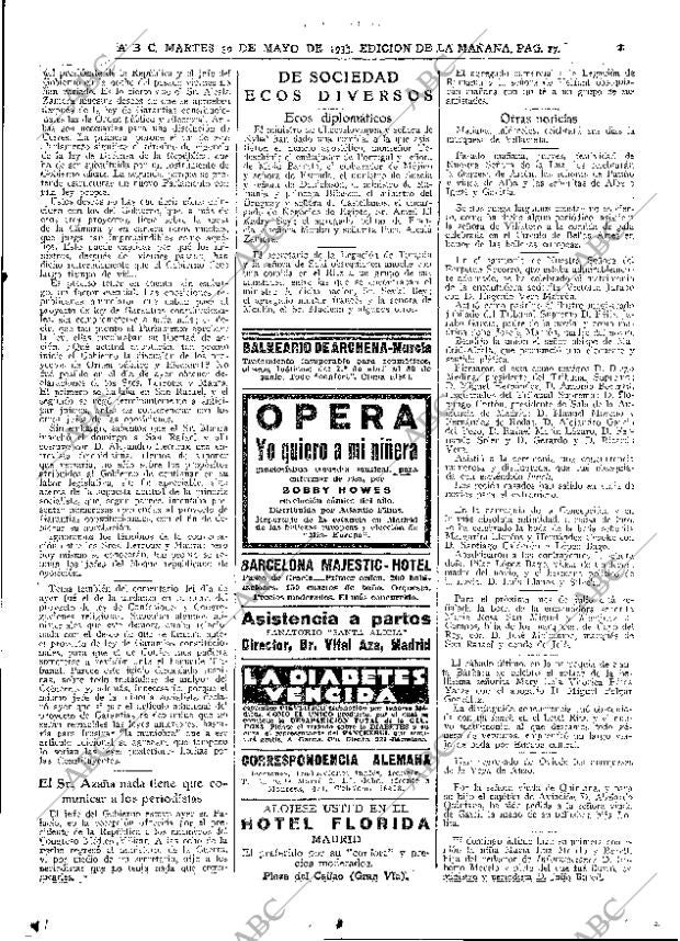 ABC MADRID 30-05-1933 página 17