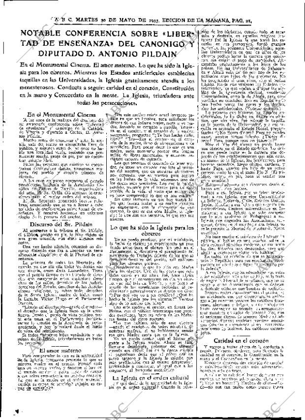 ABC MADRID 30-05-1933 página 21