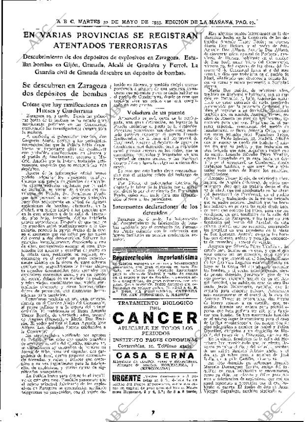 ABC MADRID 30-05-1933 página 27