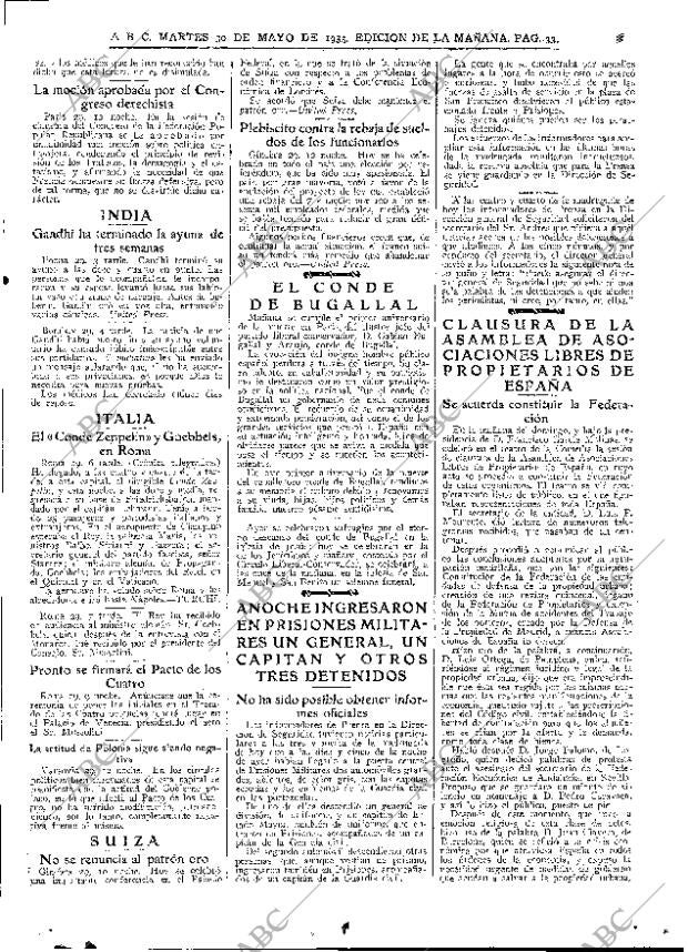 ABC MADRID 30-05-1933 página 33