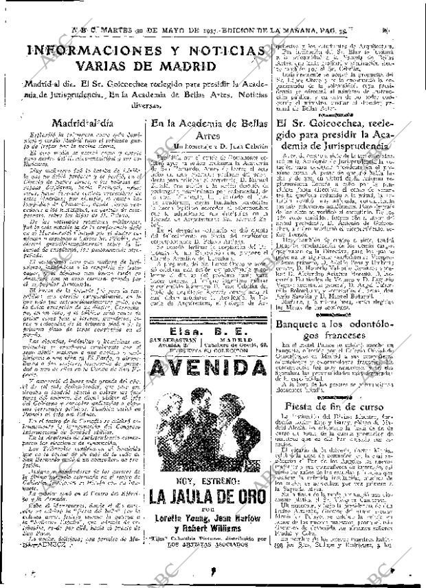 ABC MADRID 30-05-1933 página 35