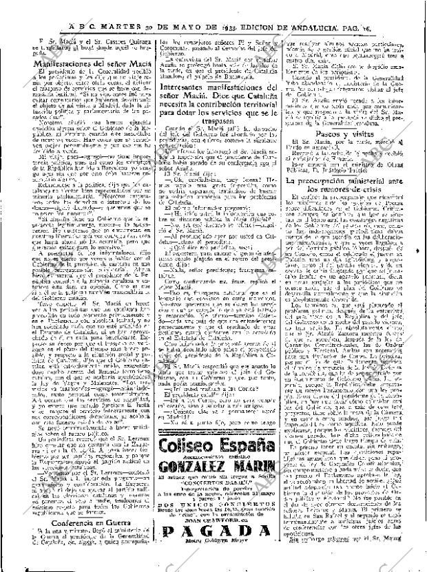 ABC SEVILLA 30-05-1933 página 16