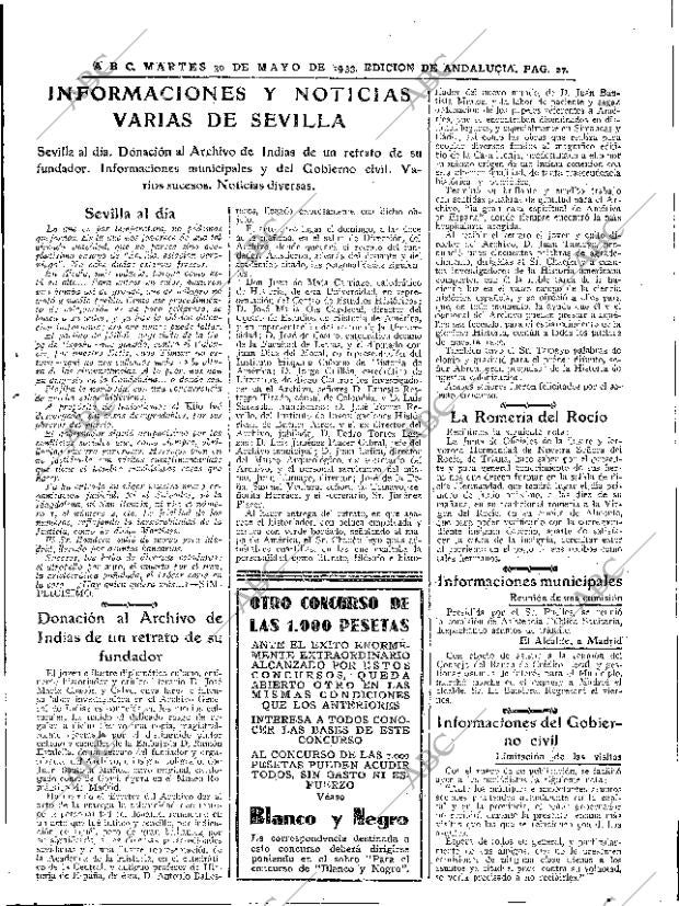 ABC SEVILLA 30-05-1933 página 27