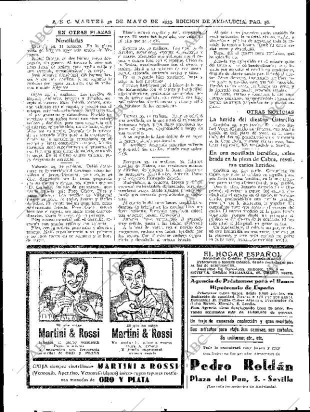 ABC SEVILLA 30-05-1933 página 38