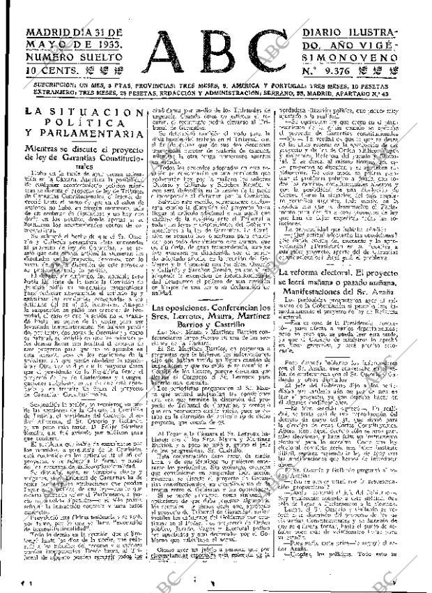 ABC MADRID 31-05-1933 página 15