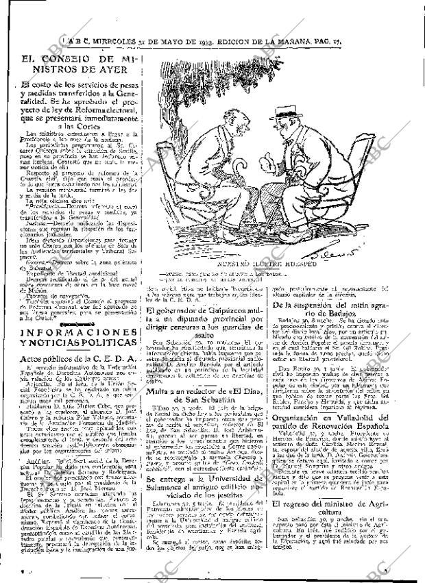 ABC MADRID 31-05-1933 página 17