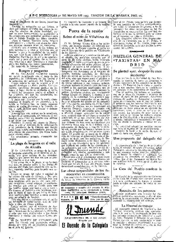 ABC MADRID 31-05-1933 página 21