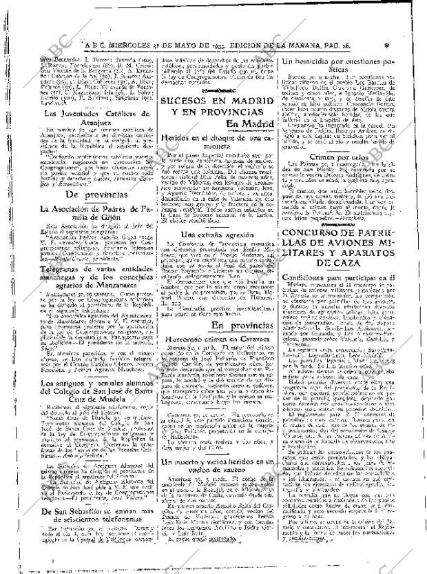 ABC MADRID 31-05-1933 página 26