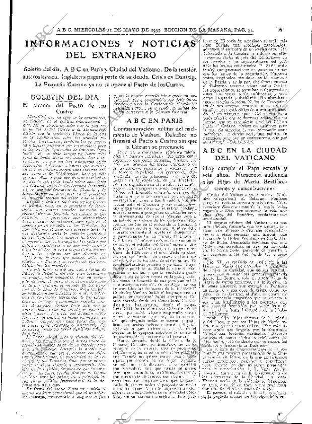 ABC MADRID 31-05-1933 página 31