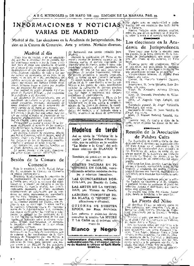 ABC MADRID 31-05-1933 página 35