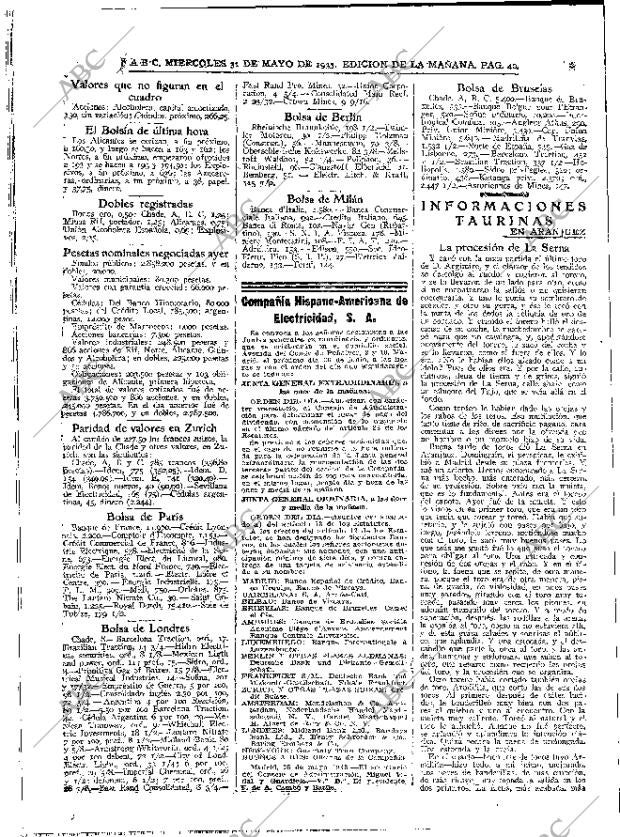 ABC MADRID 31-05-1933 página 40