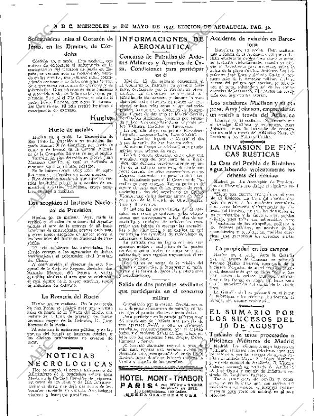 ABC SEVILLA 31-05-1933 página 30