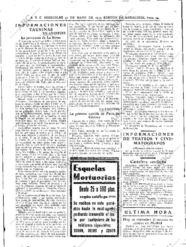 ABC SEVILLA 31-05-1933 página 34