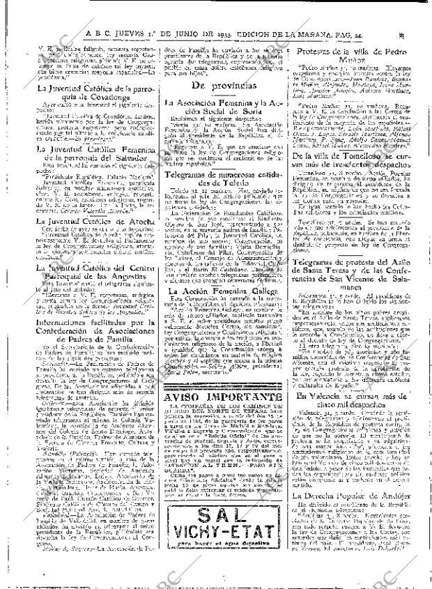 ABC MADRID 01-06-1933 página 24