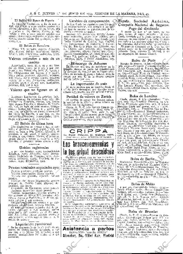 ABC MADRID 01-06-1933 página 43