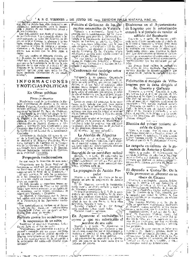 ABC MADRID 02-06-1933 página 20