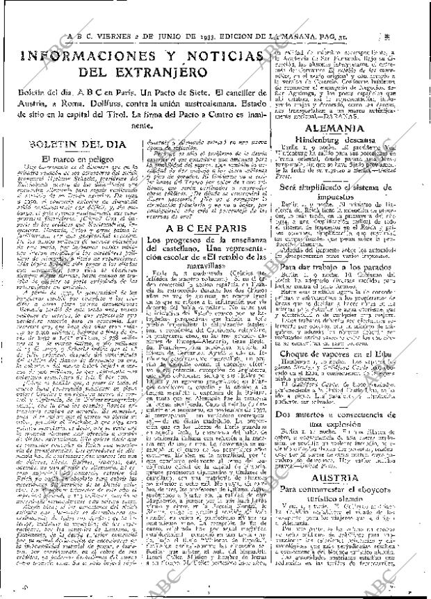 ABC MADRID 02-06-1933 página 31