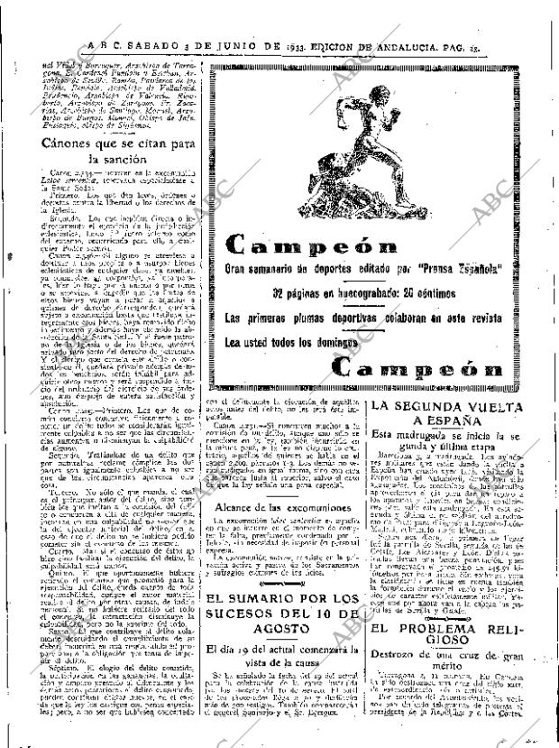 ABC SEVILLA 03-06-1933 página 23