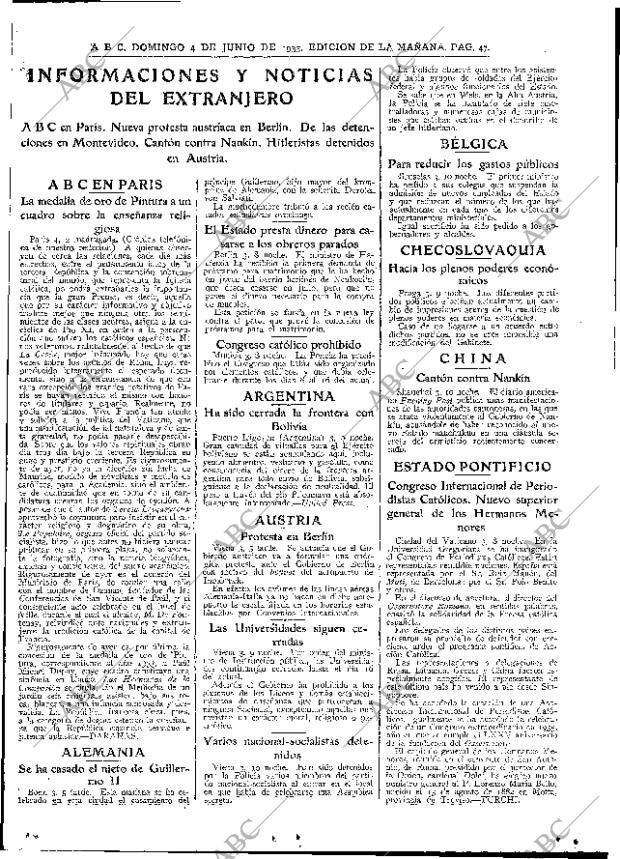 ABC MADRID 04-06-1933 página 47