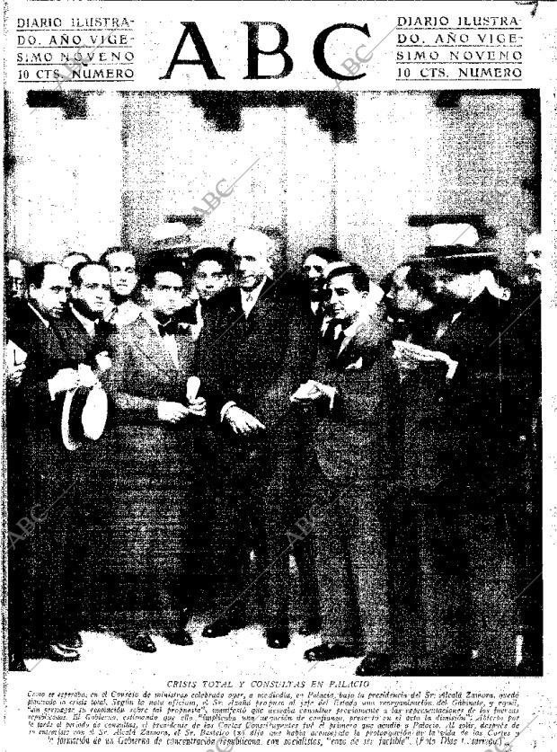 ABC MADRID 09-06-1933 página 1
