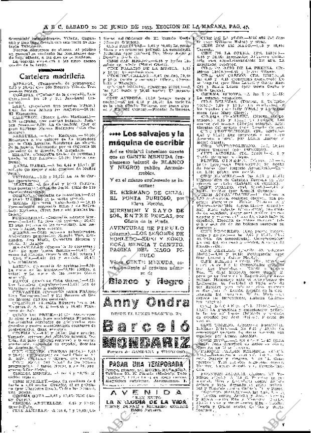 ABC MADRID 10-06-1933 página 47