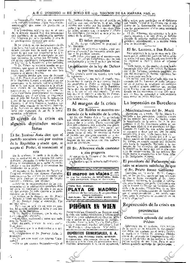 ABC MADRID 11-06-1933 página 31