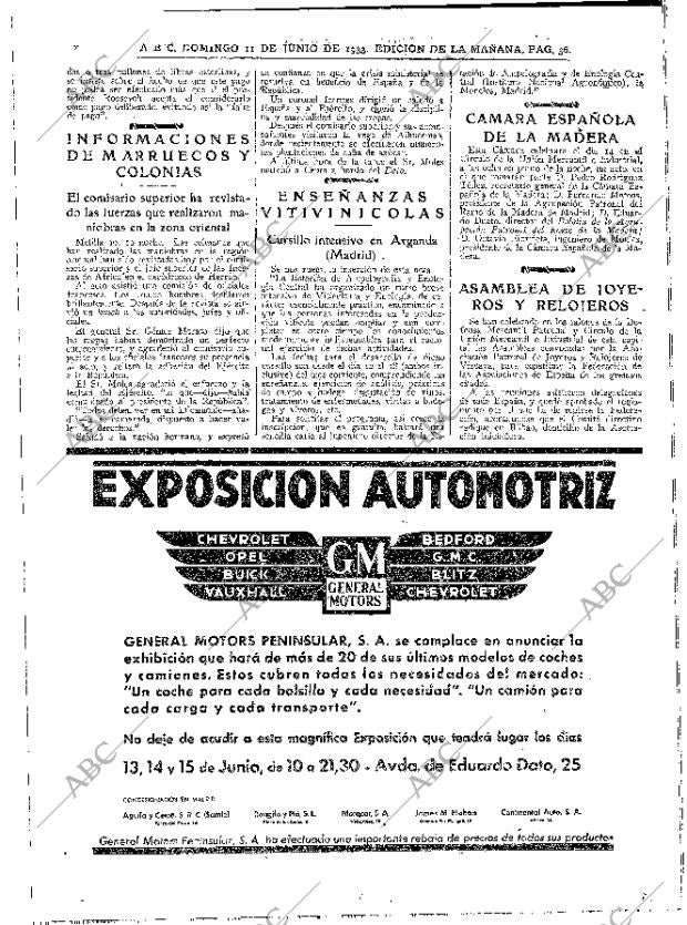 ABC MADRID 11-06-1933 página 36