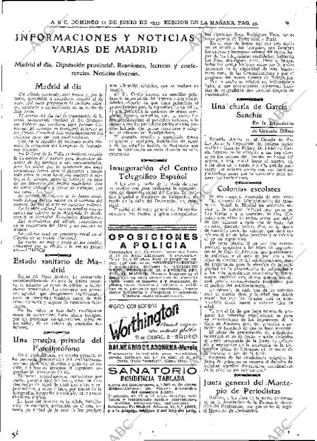 ABC MADRID 11-06-1933 página 49