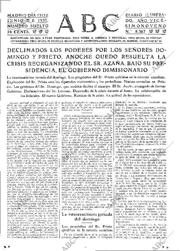 ABC MADRID 13-06-1933 página 15