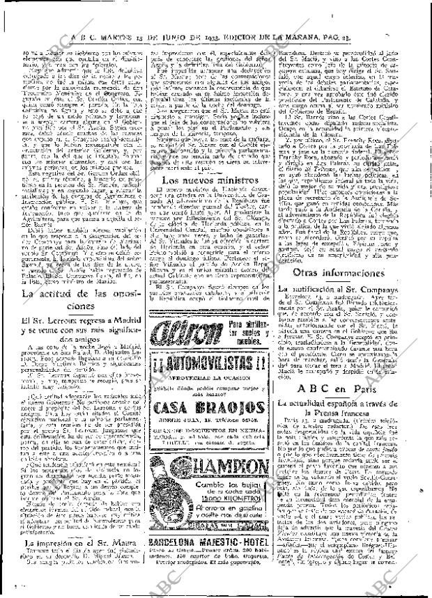 ABC MADRID 13-06-1933 página 23