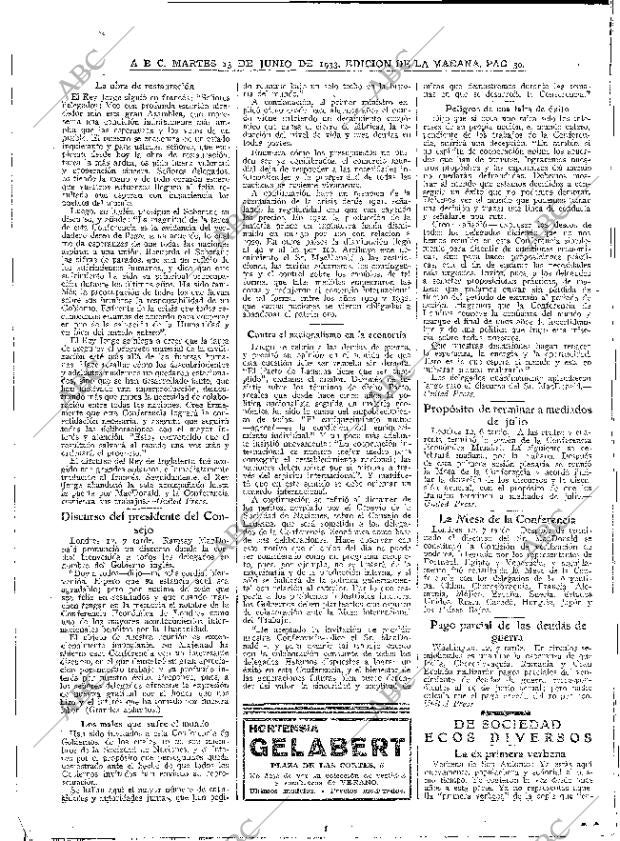 ABC MADRID 13-06-1933 página 30