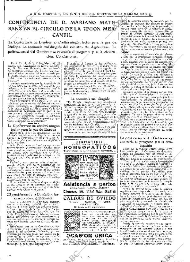 ABC MADRID 13-06-1933 página 33