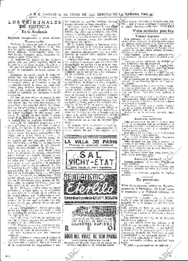 ABC MADRID 13-06-1933 página 43