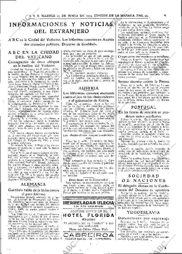 ABC MADRID 13-06-1933 página 47
