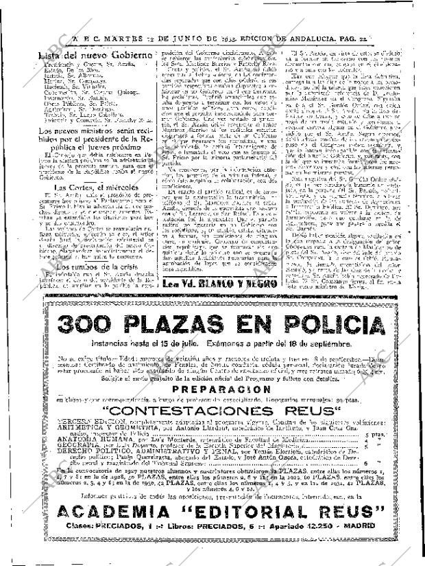 ABC SEVILLA 13-06-1933 página 22