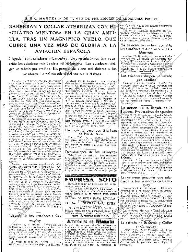 ABC SEVILLA 13-06-1933 página 27