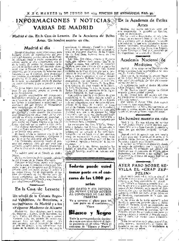 ABC SEVILLA 13-06-1933 página 31