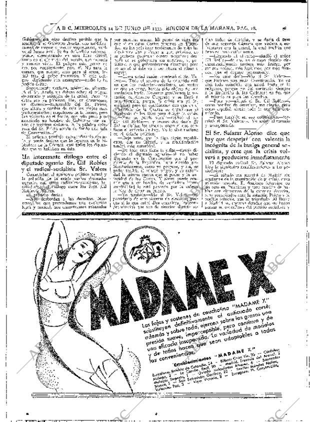 ABC MADRID 14-06-1933 página 18