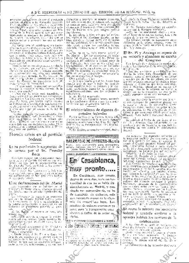 ABC MADRID 14-06-1933 página 19