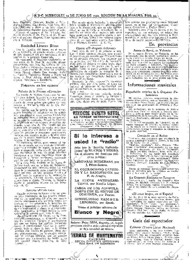 ABC MADRID 14-06-1933 página 44